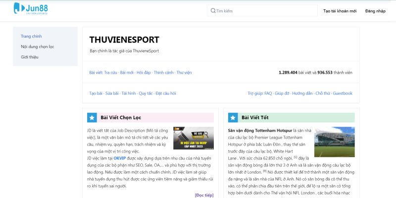 Tổng quan về ThuvieneSport
